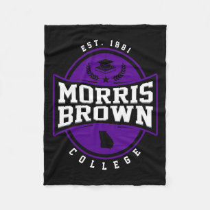 Morris Brown College Arch  Design Retro Mannen Fleece Deken