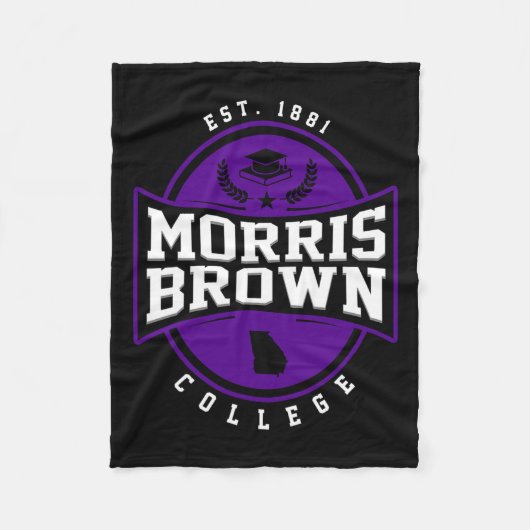 Morris Brown College Arch Design Retro Mannen Fleece Deken (Voorkant)