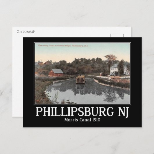 Morris Canal, Phillipsburg, New Jersey  Briefkaart (Voorkant / Achterkant)