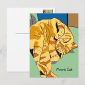 Morris Cat Briefkaart (Voorkant / Achterkant)