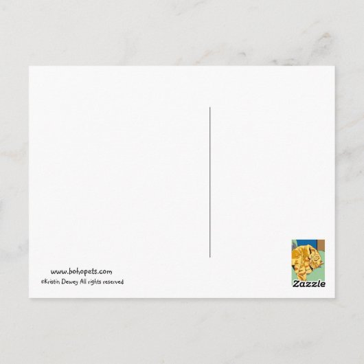 Morris Cat Briefkaart (Achterkant)