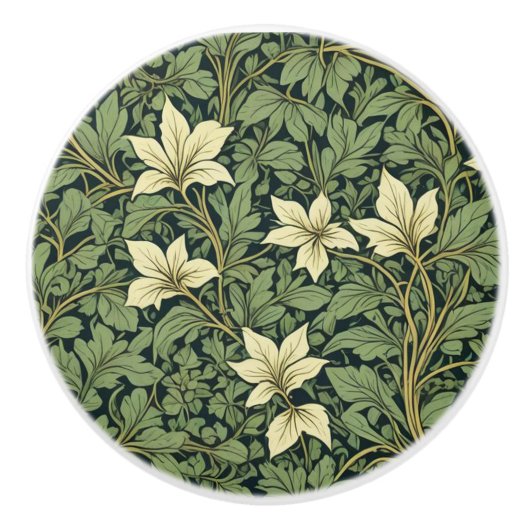 Morris Classic Floral Style Floral Ceramic Pull Keramische Knop (Voorkant)