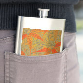 Morris & Co. Bamboe Patroon Godwin Oranje & Salie Heupfles (Voorbeeld)