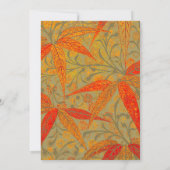 Morris & Co. Bamboe Patroon Godwin Oranje & Salie Kaart (Achterkant)