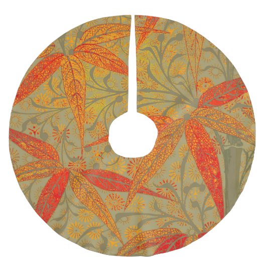 Morris & Co. Bamboe-patroon Godwin Oranje & Salie Kerstboom Rok (Voorkant)