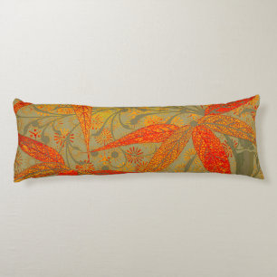 Morris & Co. Bamboe-patroon Godwin Oranje & Salie Lichaamskussen