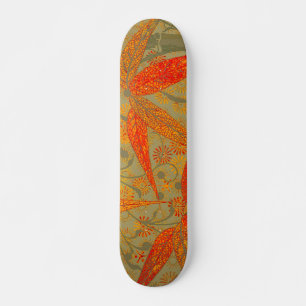 Morris & Co. Bamboe-patroon Godwin Oranje & Salie Persoonlijk Skateboard