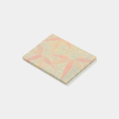 Morris & Co. Bamboe Patroon Godwin Oranje & Salie Post-it® Notes (Schuin)