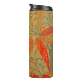 Morris & Co. Bamboe-patroon Godwin Oranje & Salie Thermosbeker (Geroteerd rechts)