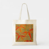 Morris & Co. Bamboe-patroon Godwin Oranje & Salie Tote Bag (Achterkant)