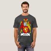 Morris Coat of Arms Family Crest T-shirt (Voorkant volledig)