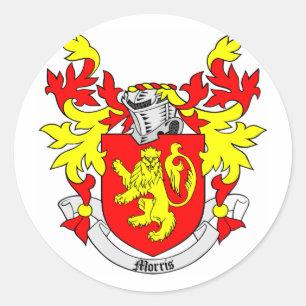 MORRIS Coat of Arms Ronde Sticker