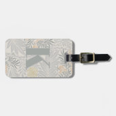 Morris Coral & Sage Larkspur Patroon Bagagelabel (Voorkant horizontaal)