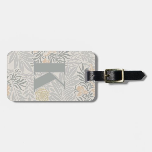 Morris Coral & Sage Larkspur Patroon Bagagelabel (Voorkant horizontaal)