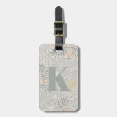 Morris Coral & Sage Larkspur Patroon Bagagelabel (Voorkant verticaal)