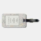 Morris Coral & Sage Larkspur Patroon Bagagelabel (Achterkant horizontaal)