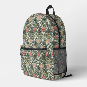 Morris Cray Bloesem Floral Design Groen Bedrukte Rugzak