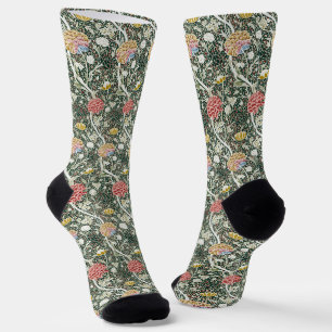 Morris Cray Bloesem Floral Design Groen Sokken