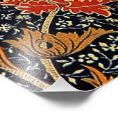 Morris - Cray, kleurrijk bloempatroon Foto Afdruk (Hoek)