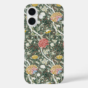 Morris Cray Vintage Bloem Bloemendesign Groen iPhone 16 Hoesje
