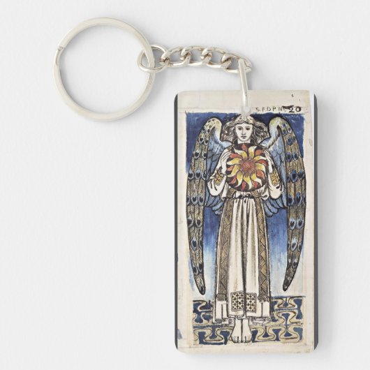 Morris - Dag engel met een zon Sleutelhanger (Voorkant)