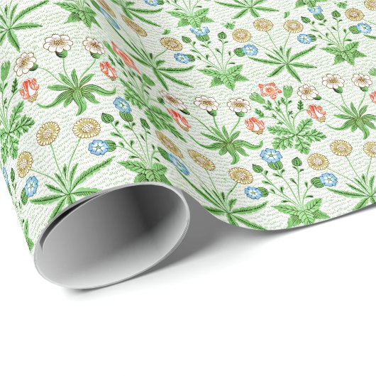 Morris - Daisy,  William Morris Design Wrap Cadeaupapier (Rol Hoek)