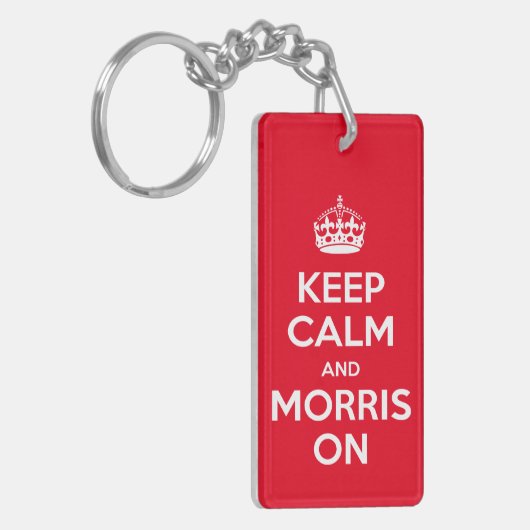 Morris Dancer's, Morris Dansen - Blijf Kalm Sleutelhanger (Voorkant Links)