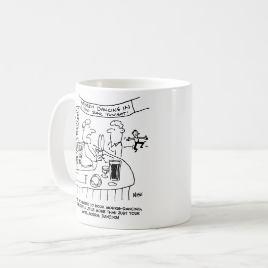 Morris Dancing in a Pub Koffiemok (Voorkant links)