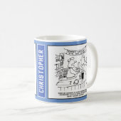 Morris Dancing in a Pub. Verhuurder ongelukkig. Koffiemok (Voorkant rechts)