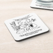 Morris Dancing in Pub. Traditional Morris Dancing Bier Onderzetter (Linkerzijde)