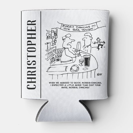 Morris Dancing in Pub. Traditional Morris Dancing Blikjeskoeler (Voorkant)