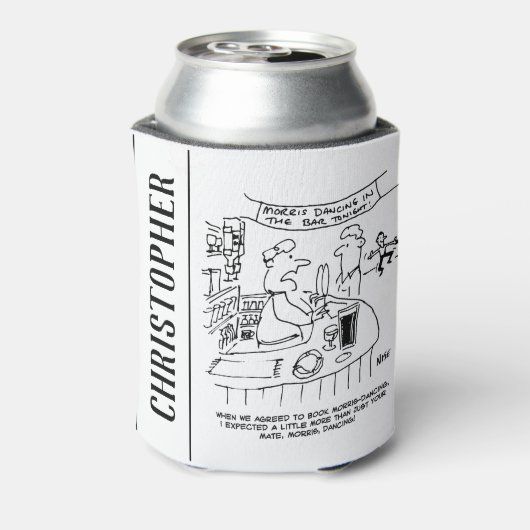 Morris Dancing in Pub. Traditional Morris Dancing Blikjeskoeler (Blikje Achterkant)