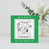 Morris Dancing in Pub. Traditional Morris Dancing Kaart (Staand voorkant)