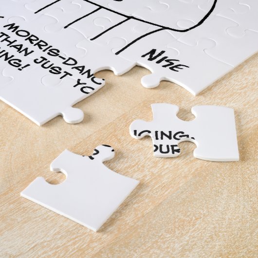 Morris Dancing in Pub. Traditional Morris Dancing Legpuzzel (Zijkant)