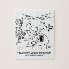 Morris Dancing in Pub. Traditional Morris Dancing Legpuzzel