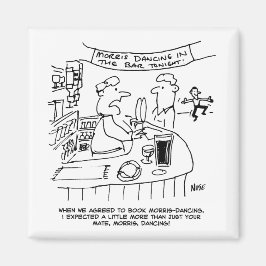 Morris Dancing in Pub. Traditional Morris Dancing Magneet