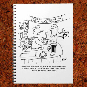 Morris Dancing in Pub. Traditional Morris Dancing Notitieboek