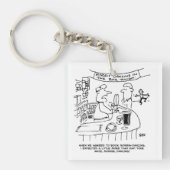 Morris Dancing in Pub. Traditional Morris Dancing Sleutelhanger (voorkant)