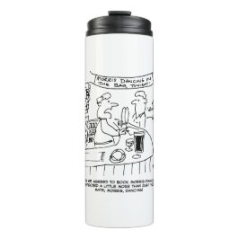 Morris Dancing in Pub. Traditional Morris Dancing Thermosbeker