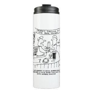 Morris Dancing in Pub. Traditional Morris Dancing Thermosbeker