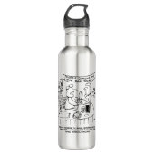 Morris Dancing in Pub. Traditional Morris Dancing Waterfles (Voorkant)