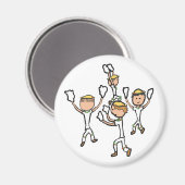 Morris Dancing Magneet (Voorkant / Achterkant)