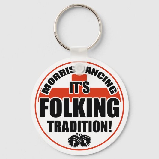 Morris Dancing Tradition Sleutelhanger (Voorkant)