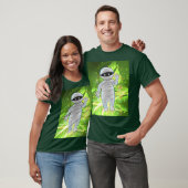 Morris de mummie op groen t-shirt (Unisex)