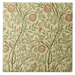 Morris/Deale Arts & Crafts Sweet Briar Repro Tile Tegeltje