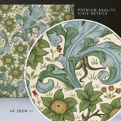 Morris Dearle Art Nouveau Floral Victoriaans Repro Tegeltje