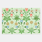 Morris: Drie patronen: Blauwe Mallow, Fruit, Daisy Inpakpapier Vel (Voorkant 3)