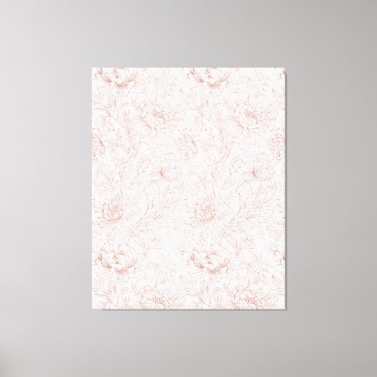 Morris Dusty Roos Chrysanthemum Victoriaans Patroo Canvas Afdruk (Voorkant)