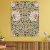 Morris Earth tone Pimpernel Pattern Canvas Afdruk (Insitu (Woonkamer))