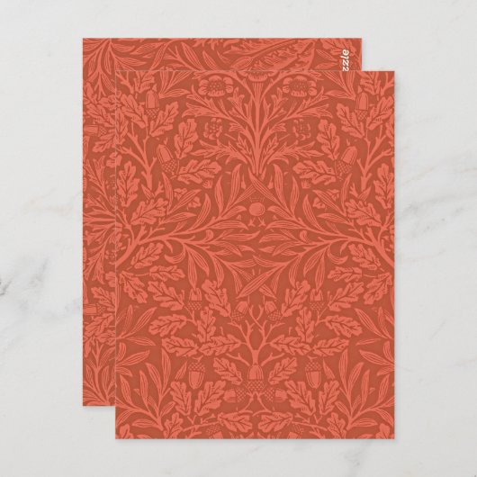 Morris - eikels en eikenbladeren, briefkaart (Voorkant / Achterkant)